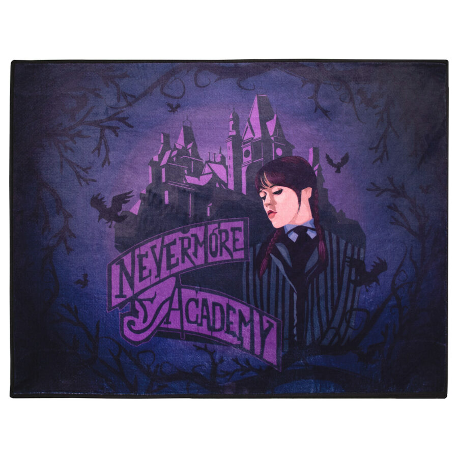 ALFOMBRA INTERIOR 80x60 CM NEVERMORE ACADEMY WEDNESDAY