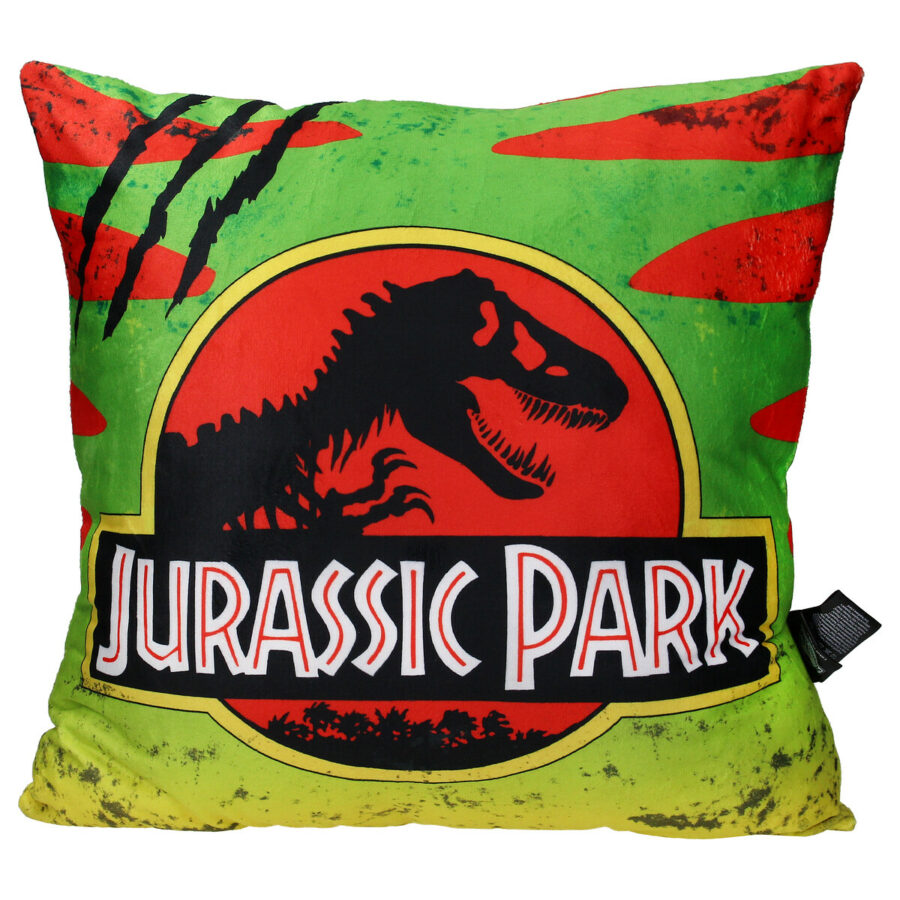 COJIN CUADRADO 45x45CM ENVASADO VACIO LOGO COCHE JURASSIC PARK