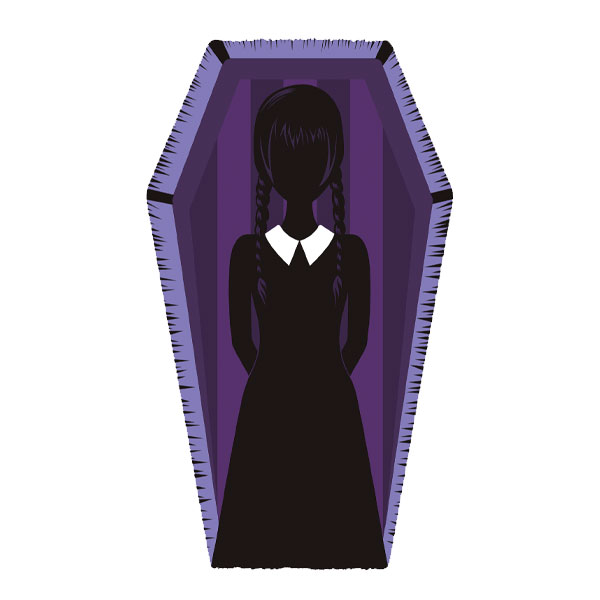 ALFOMBRA INTERIOR 80x47 CM DARK SIDE WEDNESDAY