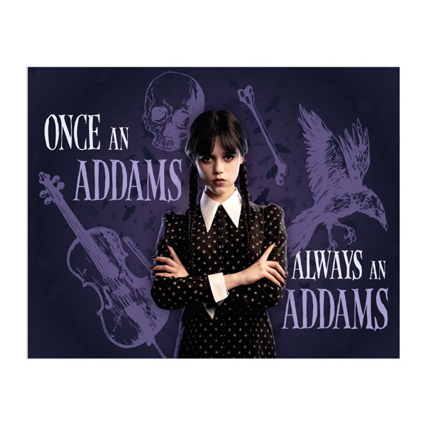 ALFOMBRA INTERIOR 80x60 CM ONCE AN ADDAMS WEDNESDAY