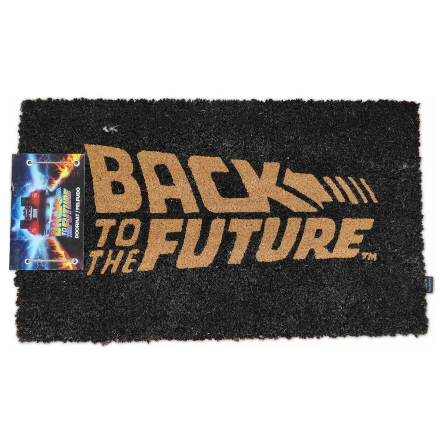 LOGO BACK TO THE FUTURE FELPUDO 60X40 REGRESO AL FUTURO