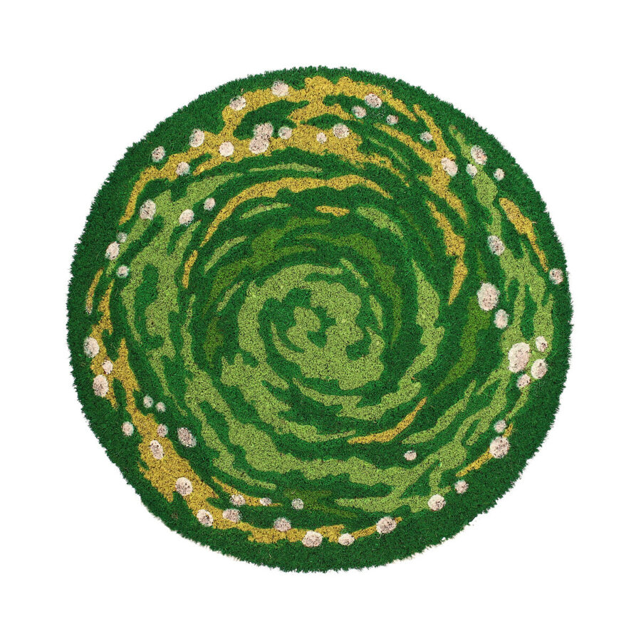 FELPUDO 50X50 PORTAL RICK Y MORTY