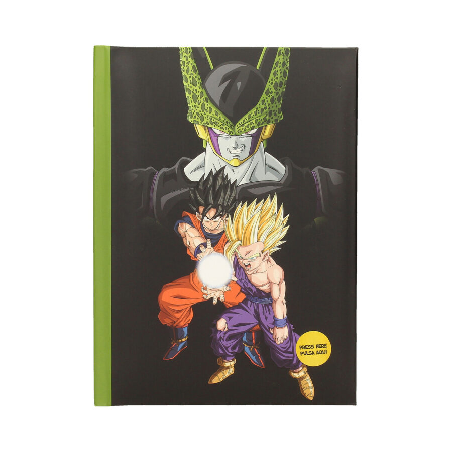 LIBRETA CON LUZ BATALLA FINAL CELL DRAGON BALL Z
