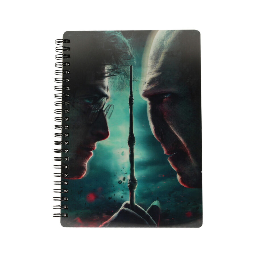 LIBRETA EFECTO 3D HARRY VS VOLDEMORT HARRY POTTER