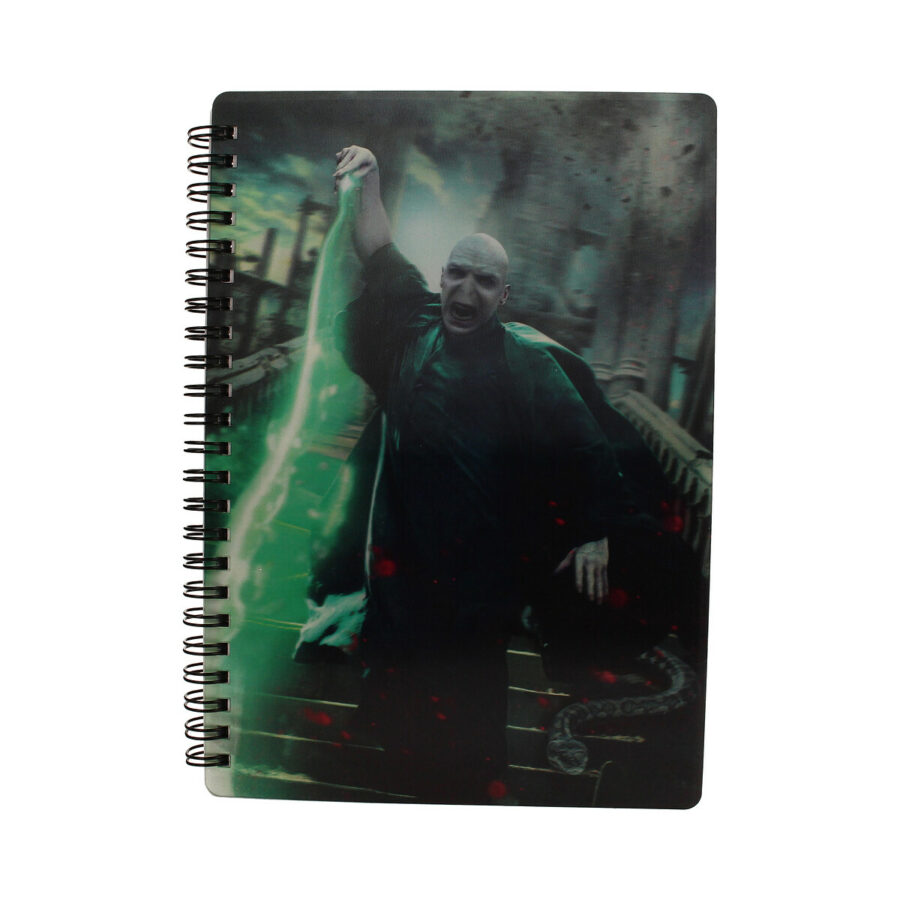 LIBRETA EFECTO 3D POSTER VOLDEMORT  HARRY POTTER