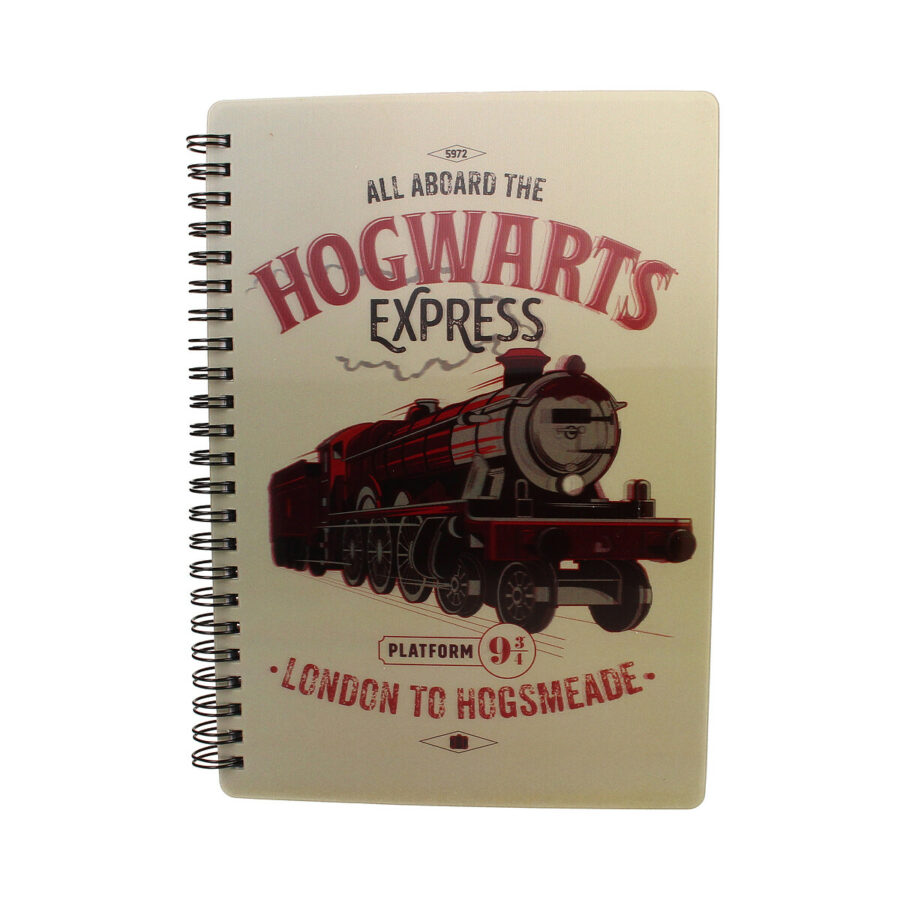 LIBRETA EFECTO 3D ALL ABOARD HOGWARTS EXPRESS HARRY POTTER