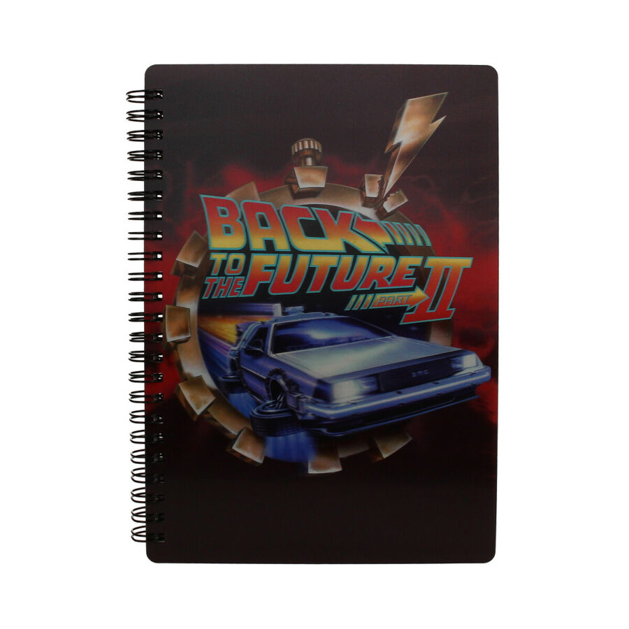 LIBRETA EFECTO 3D POSTER BTTF 2 REGRESO AL FUTURO