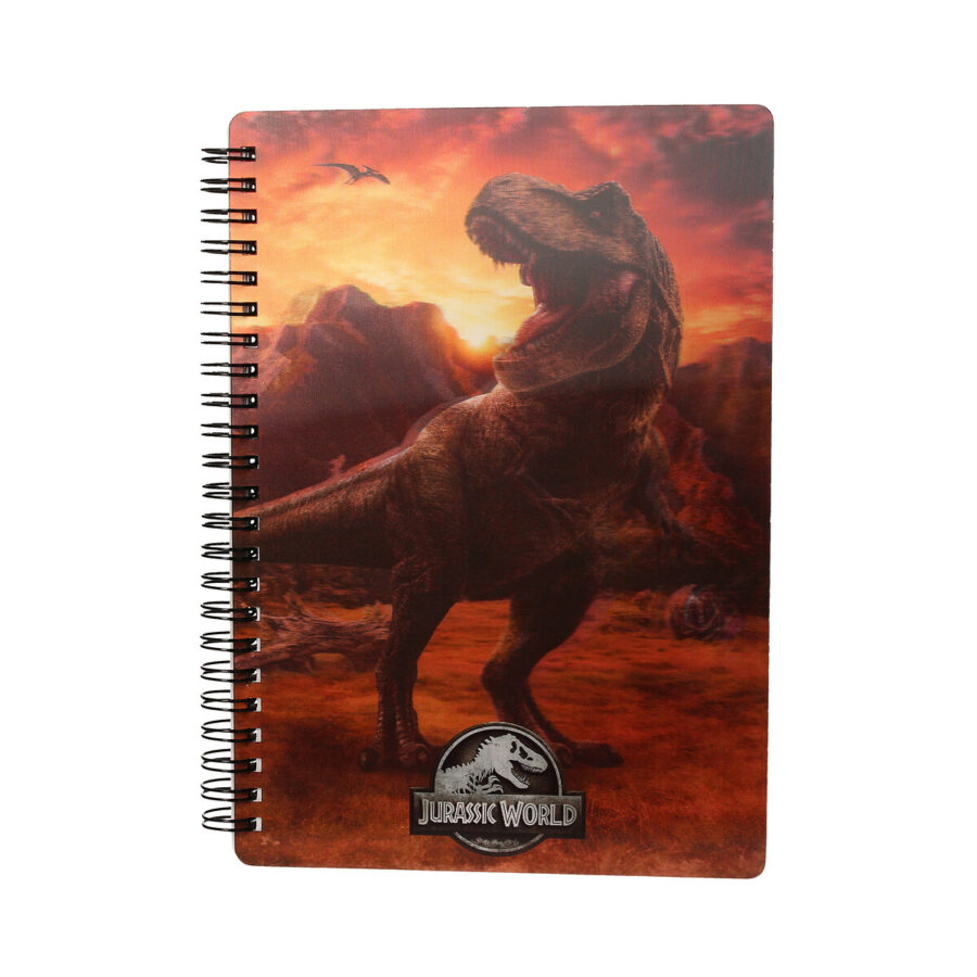 LIBRETA EFECTO 3D INTO THE WILD JURASSIC WORLD