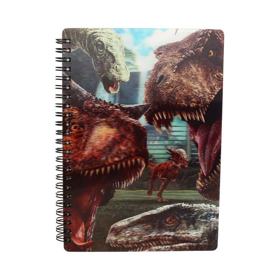 LIBRETA EFECTO 3D SELFIE JURASSIC WORLD