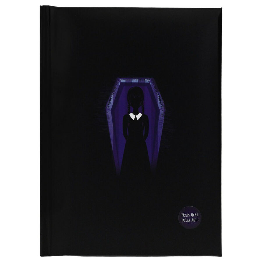 LIBRETA CON LUZ DARK SIDE WEDNESDAY