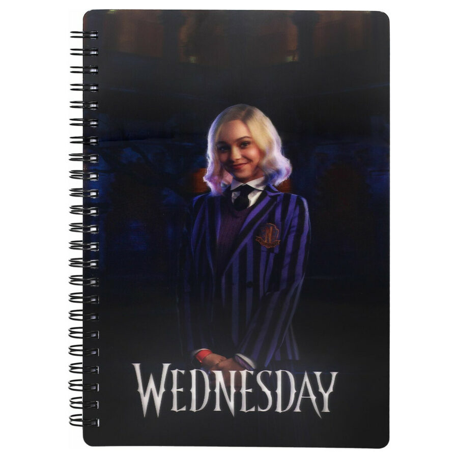 LIBRETA EFECTO 3D ENID WEDNESDAY