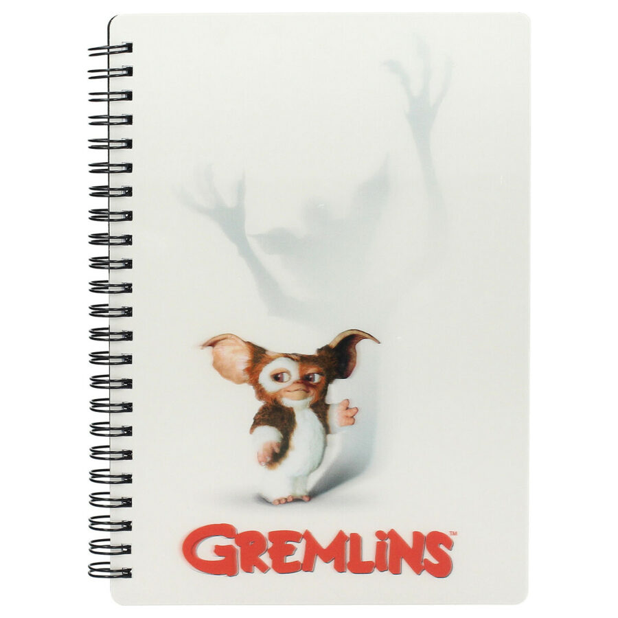 LIBRETA EFECTO 3D BLANCA GREMLINS