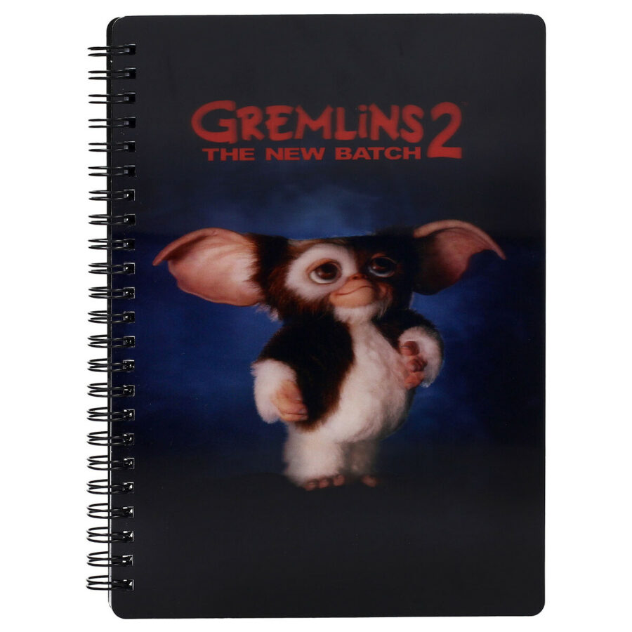 LIBRETA EFECTO 3D NEGRA GREMLINS