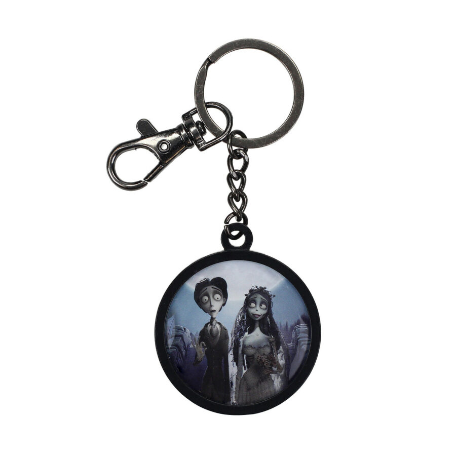 PAREJA LLAVERO REDONDO METAL LA NOVIA CADAVER