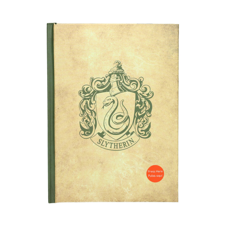 SLYTHERIN LIBRETA CON LUZ HARRY POTTER