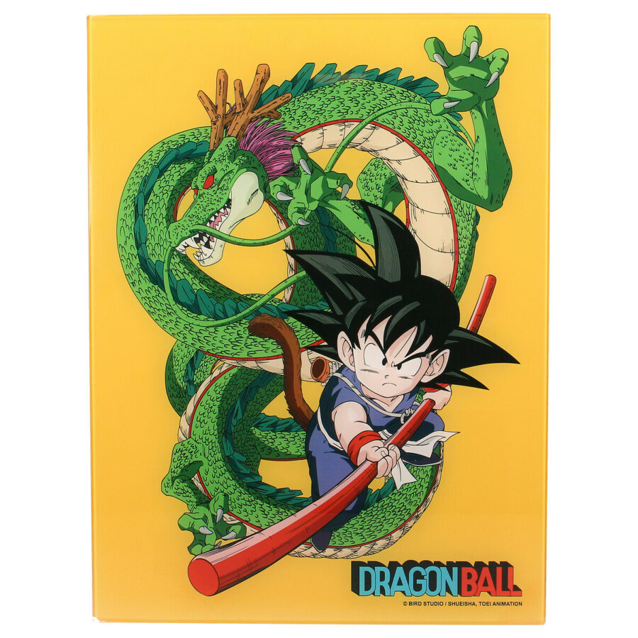 POSTER DE VIDRIO GOKU NIãO Y SHENRON 30X40 DRAGON BALL