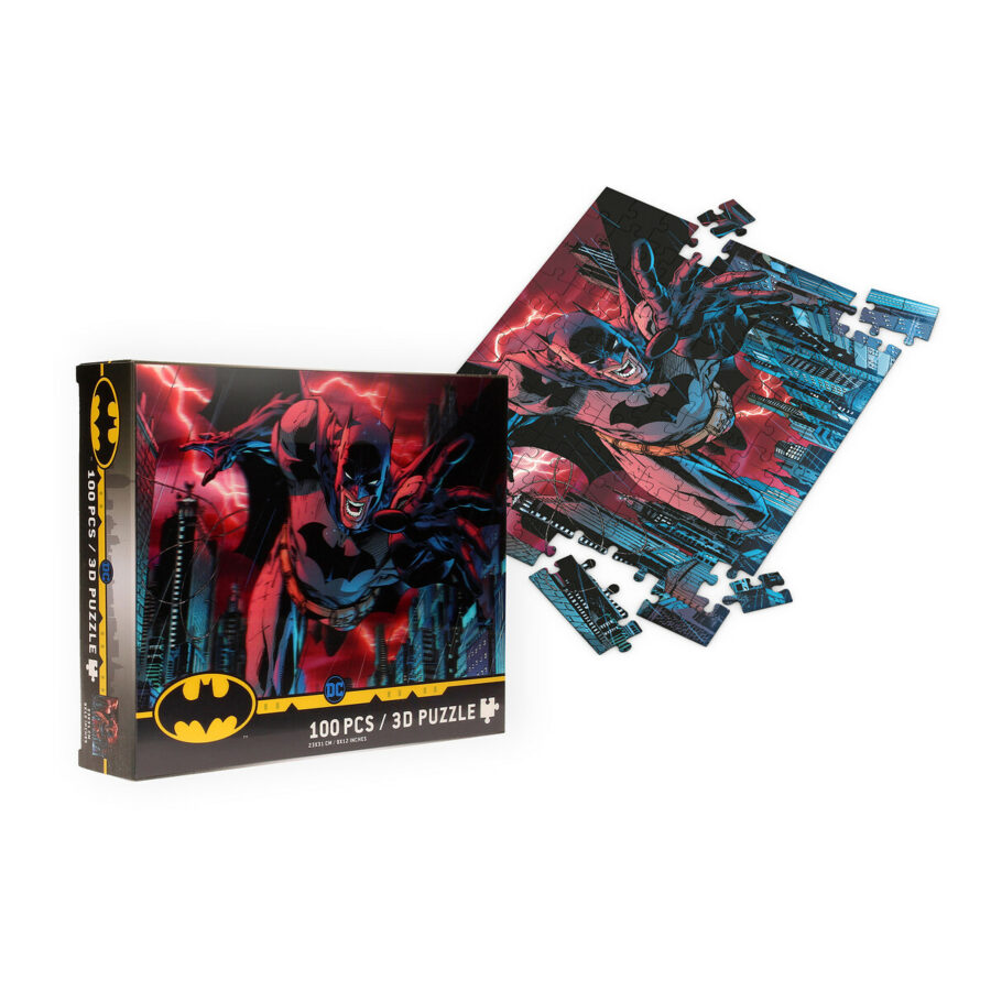 PUZLE 100 EFECTO 3D BATMAN CIUDAD UNIVERSO DC