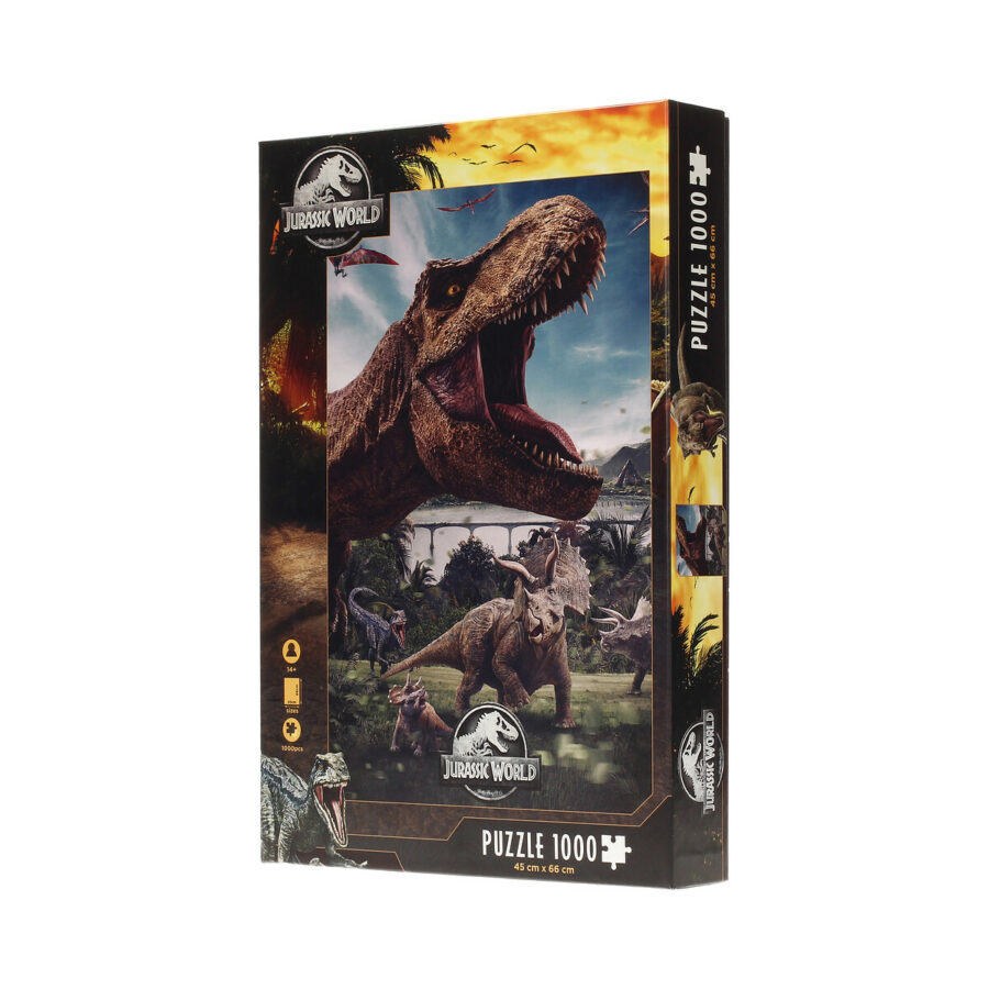 PUZLE 1000 POSTER COMPO REX JURASSIC WORLD