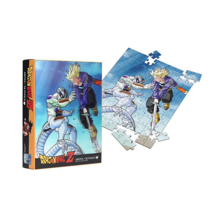 PUZLE 100 EFECTO 3D TRUNKS VS FRIEZA DRAGON BALL Z