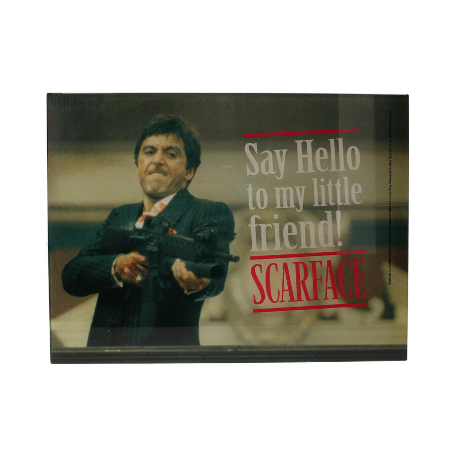 SAY HELLO POSTER DE VIDRIO SCARFACE 40x30 CM