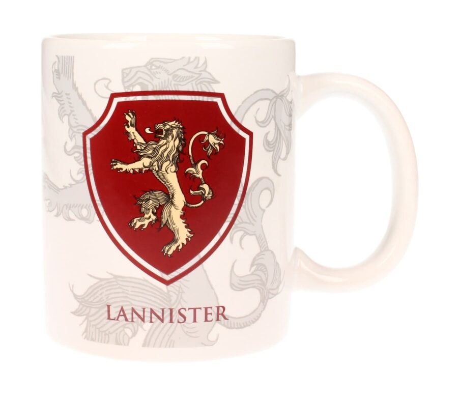 ESCUDO LANNISTER TAZA CERAMICA GAME OF THRONES
