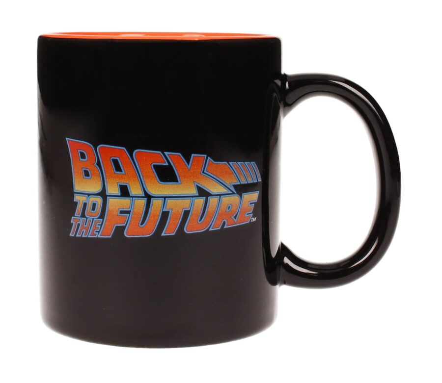 BACK TO THE FUTURE LOGO TAZA CERAMICA REGRESO AL FUTURO