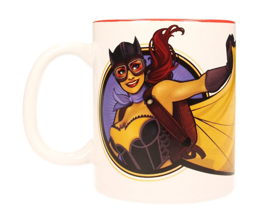 BATGIRL TAZA BLANCA-ROJA CERAMICA UNIVERSO DC
