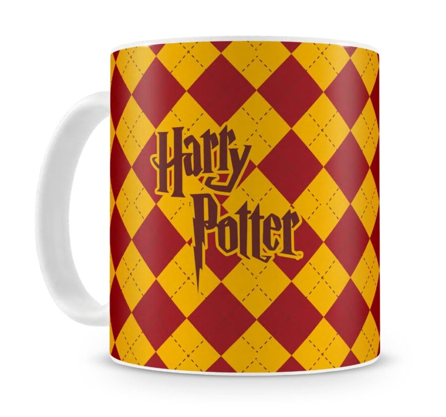 GRYFFINDOR TAZA BLANCA CERAMICA HARRY POTTER