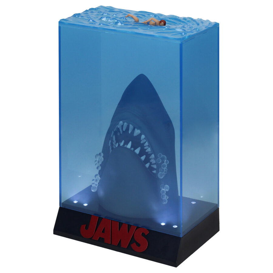 FIGURA CON LUZ CARTEL POSTER 3D TIBURON EXCLUSIVA 50 ANIVERSARIO